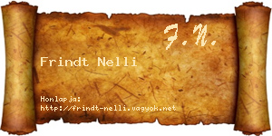 Frindt Nelli névjegykártya